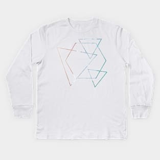 Beach Split Abstract Kids Long Sleeve T-Shirt